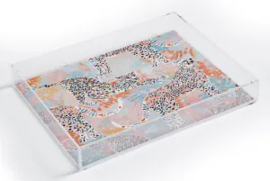 Colorful Wild Cats Acrylic Tray - Small