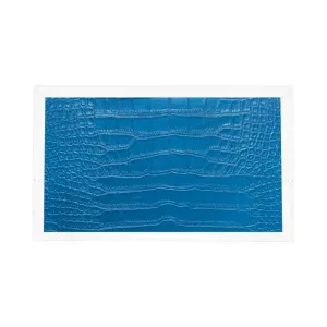 Crocodile Kyoto Blue Acrylic Rectangle Tray