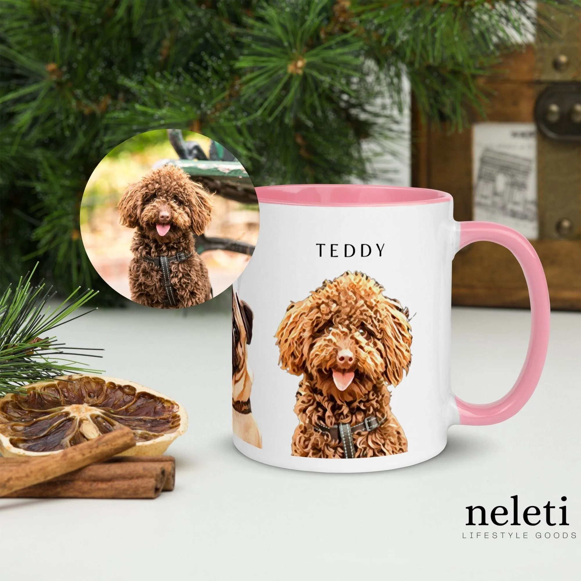 Custom Mugs with Dog Print from Neleti.com