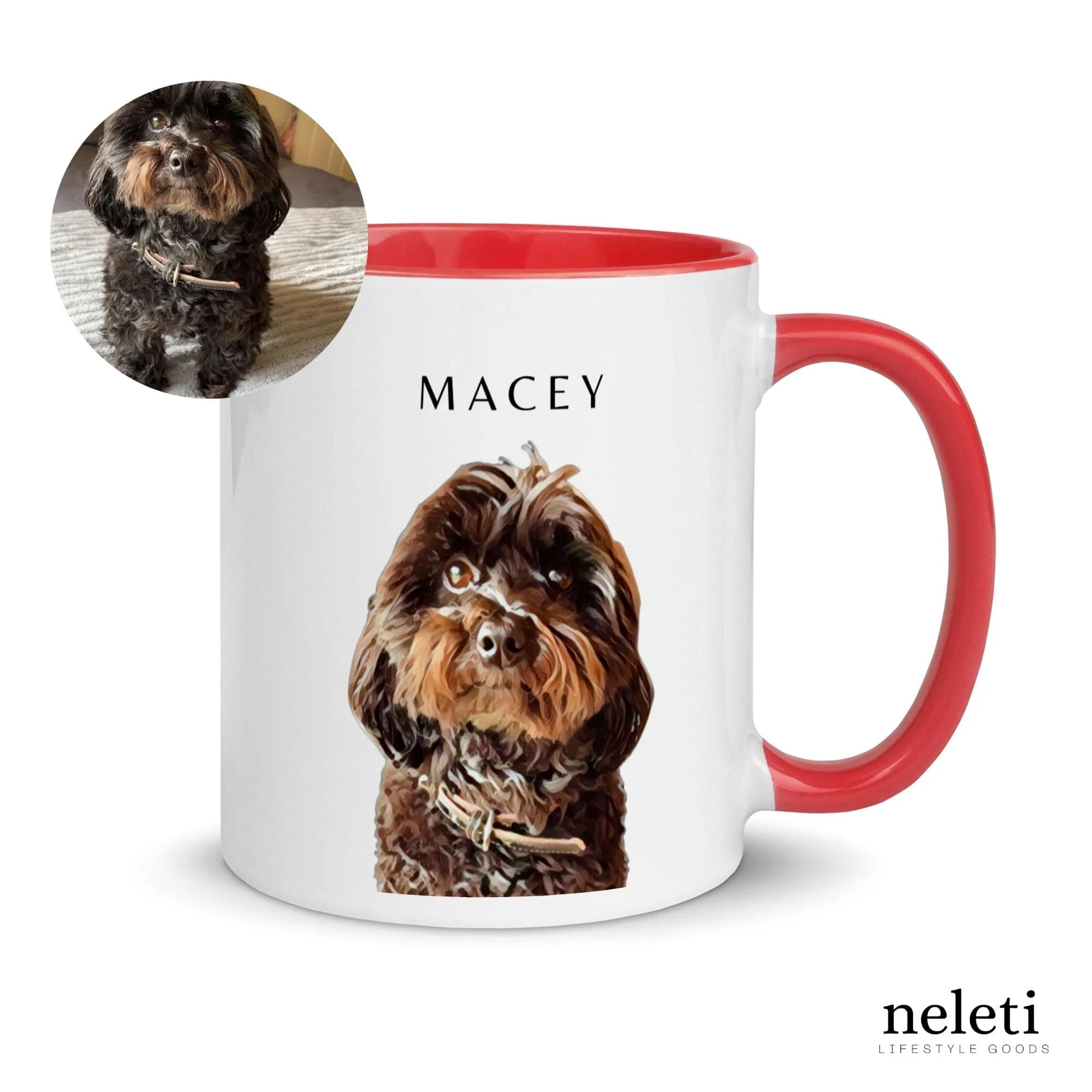 Custom Mugs with Dog Print from Neleti.com