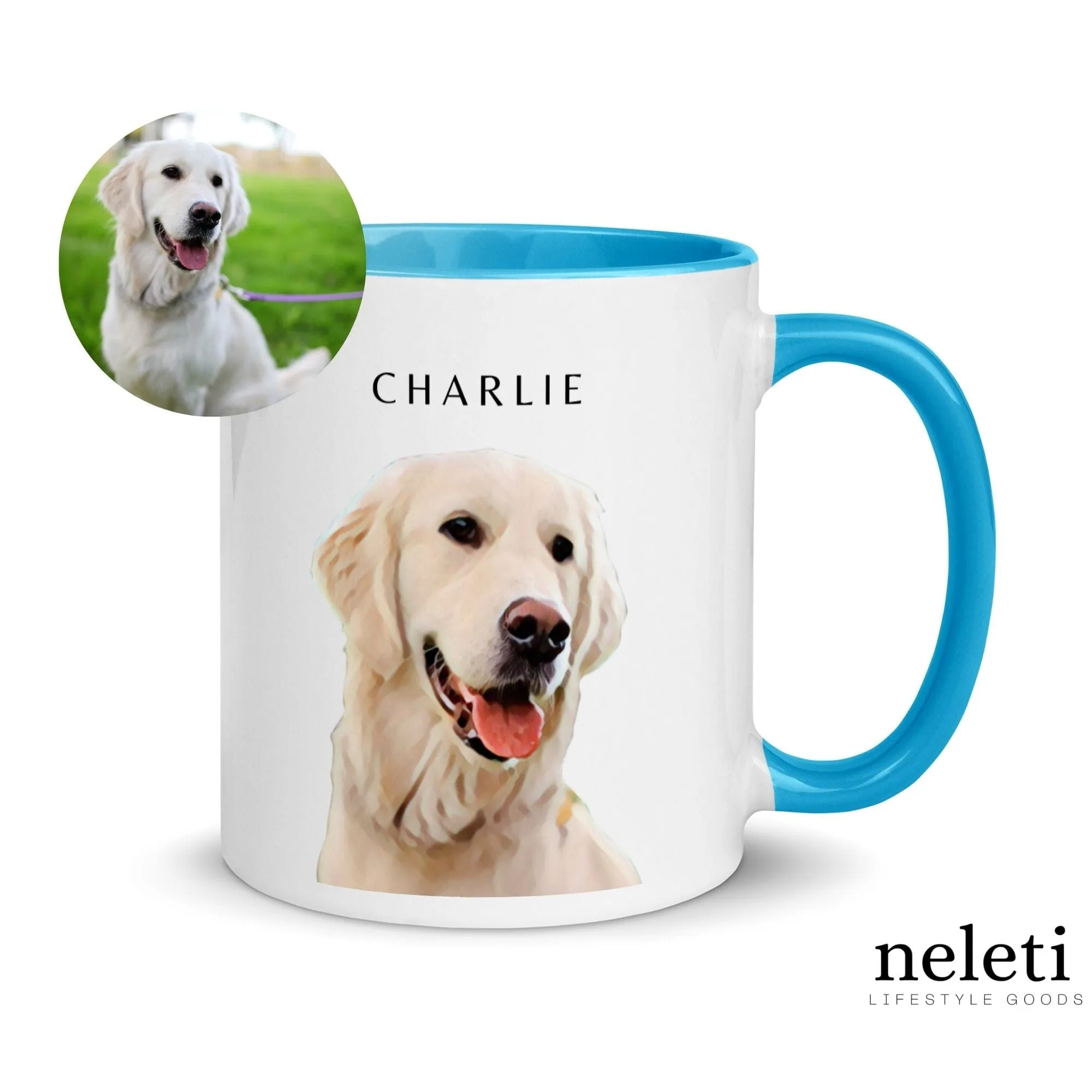 Custom Mugs with Dog Print from Neleti.com