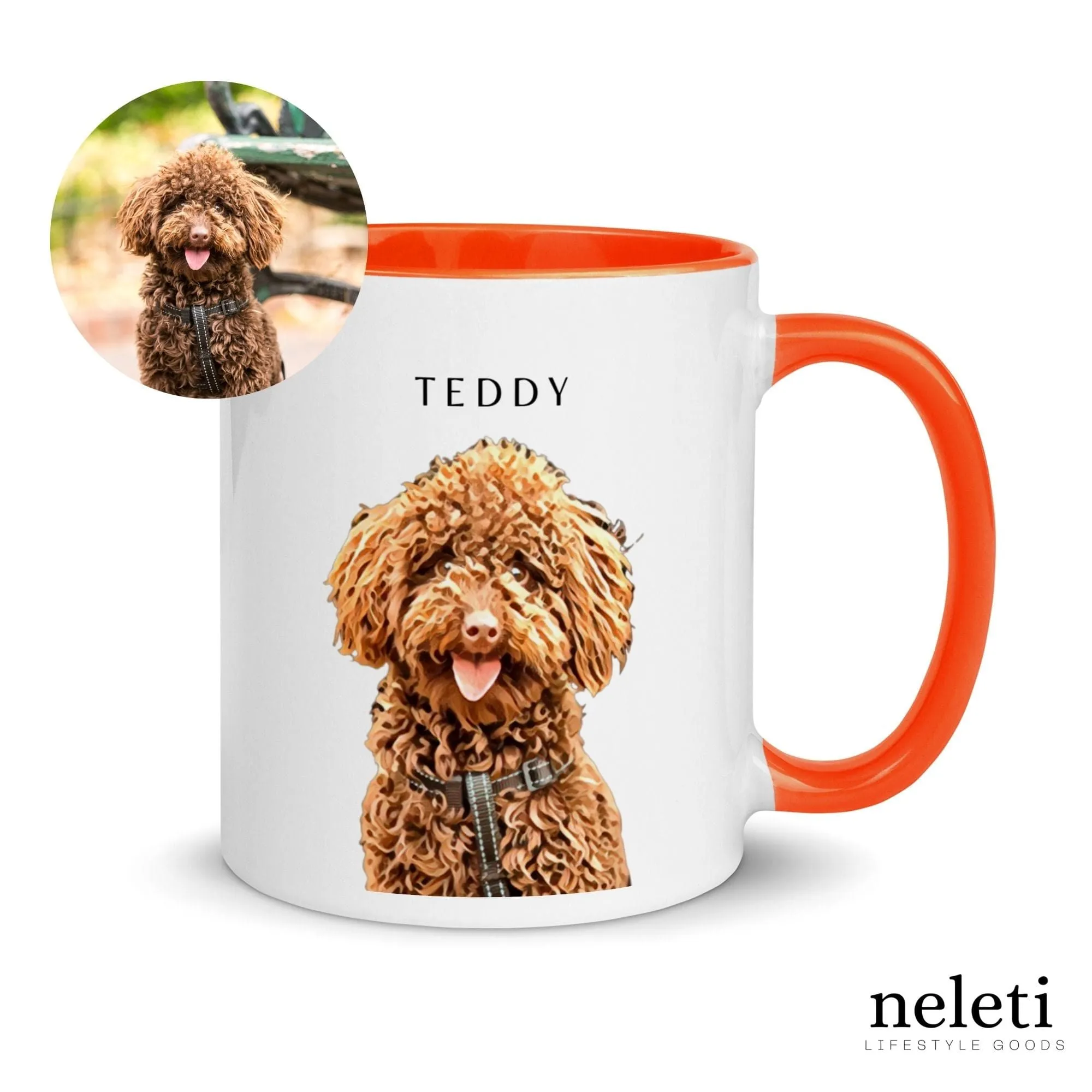 Custom Mugs with Dog Print from Neleti.com