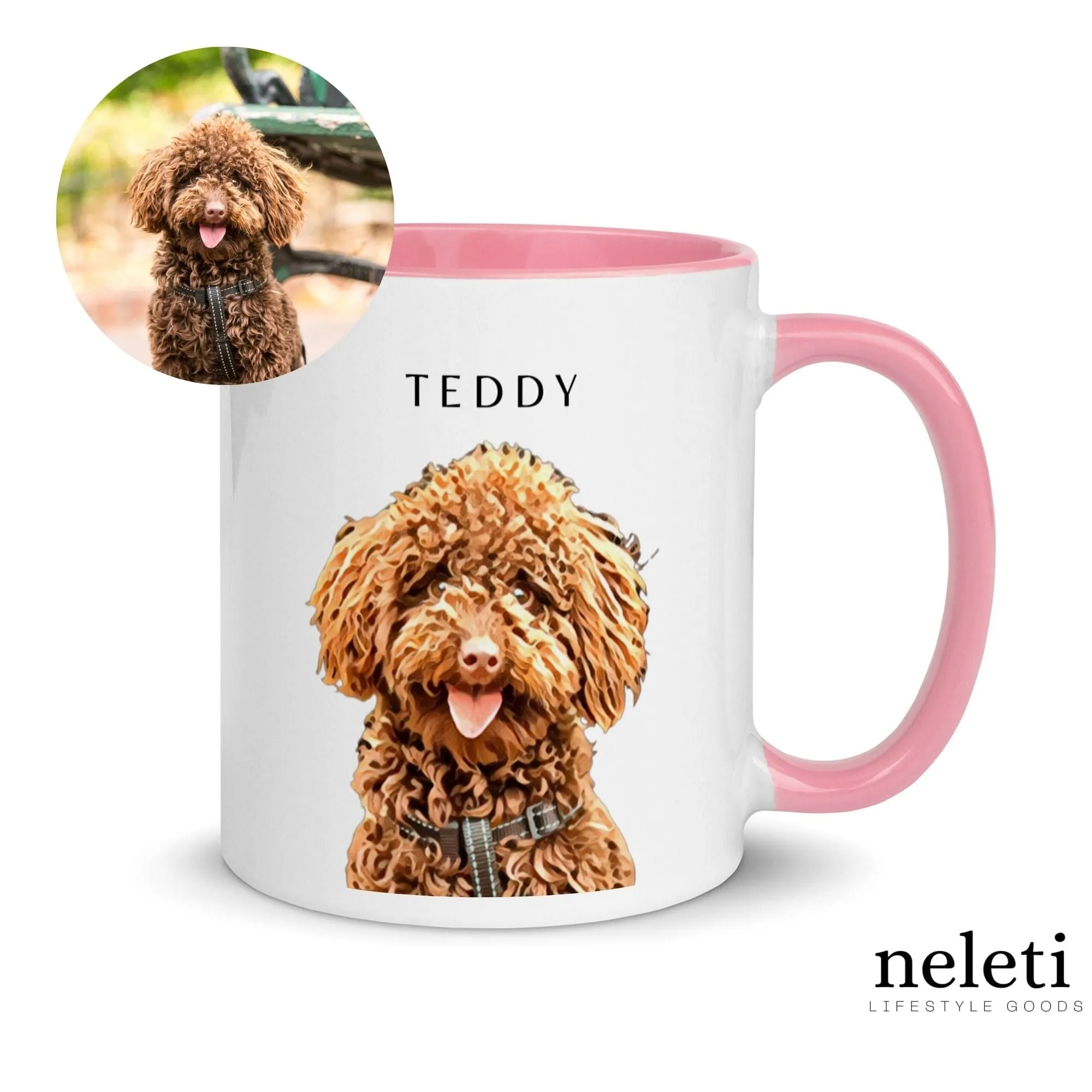 Custom Mugs with Dog Print from Neleti.com