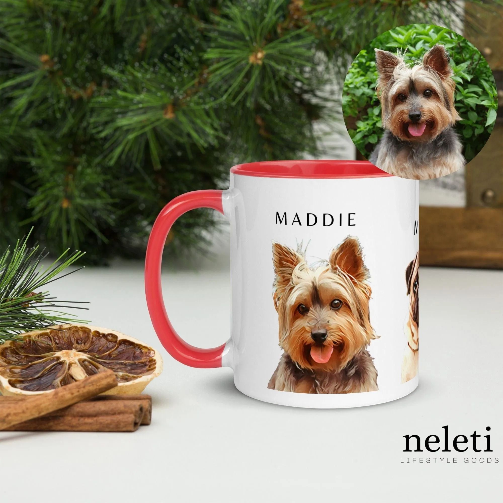 Custom Mugs with Dog Print from Neleti.com