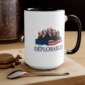 Deplorable Founding Fathers Mug (2 sizes, 2 colors)