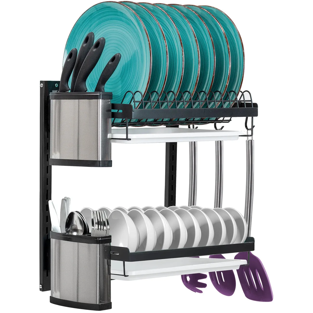 Dish Drying Wall Rack (2 Tier)