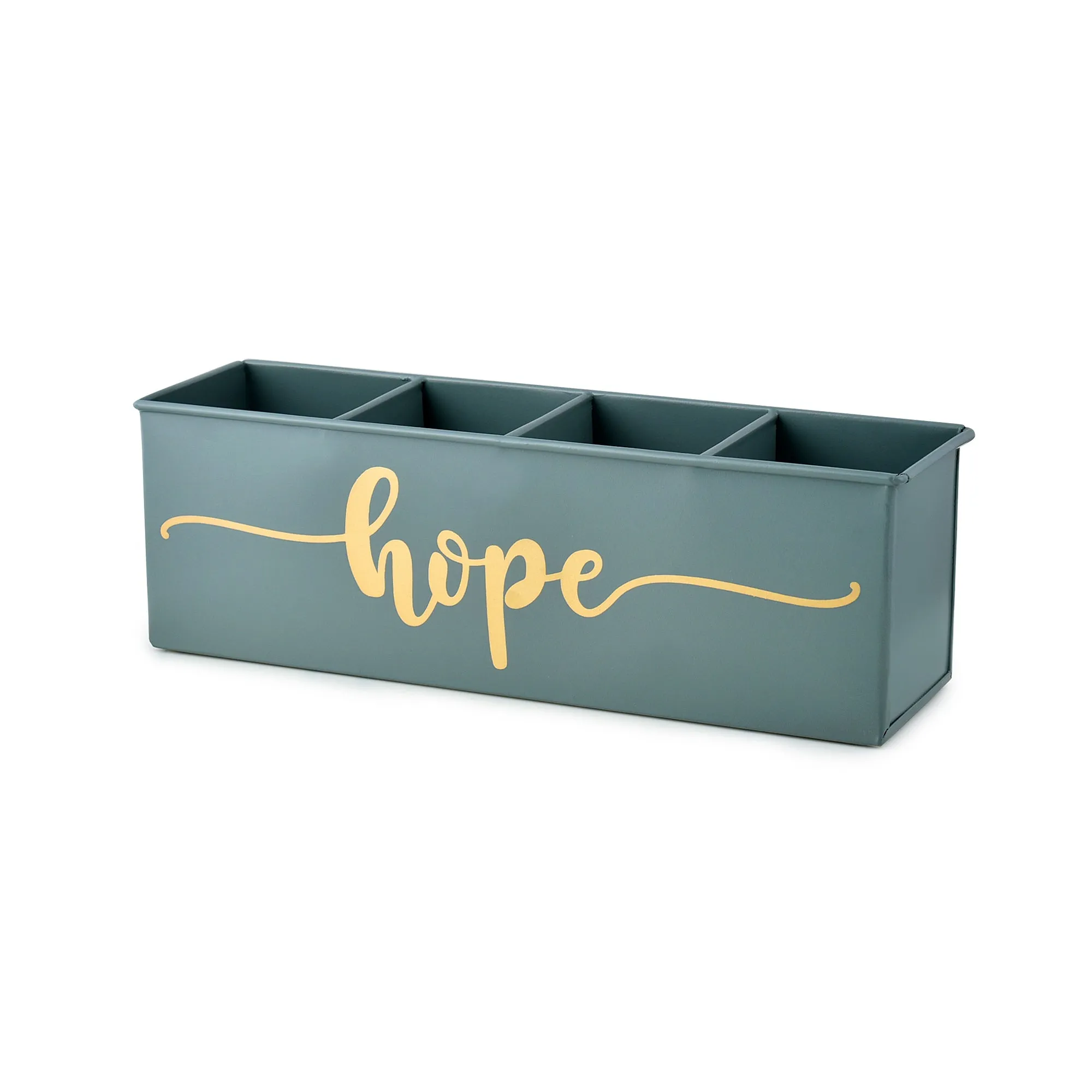 Elan Hope All In One Multifunctional Office Supplies Desk Organizer- Moss Green