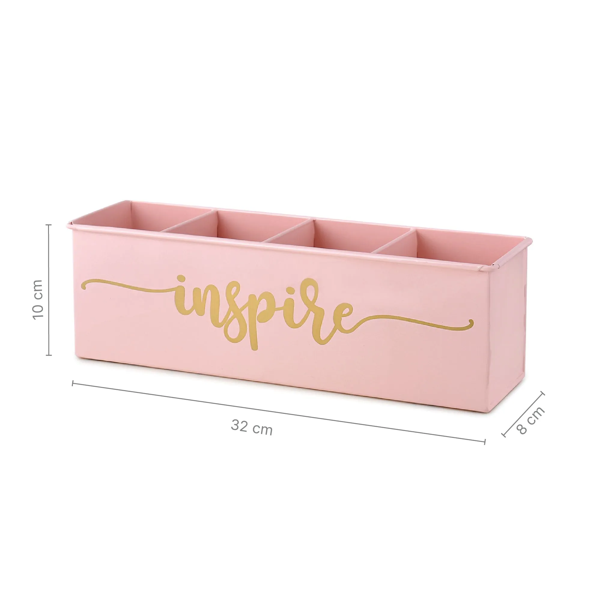 Elan Inspire All In One Multifunctional Office Supplies Desk Organizer- Powder Pink