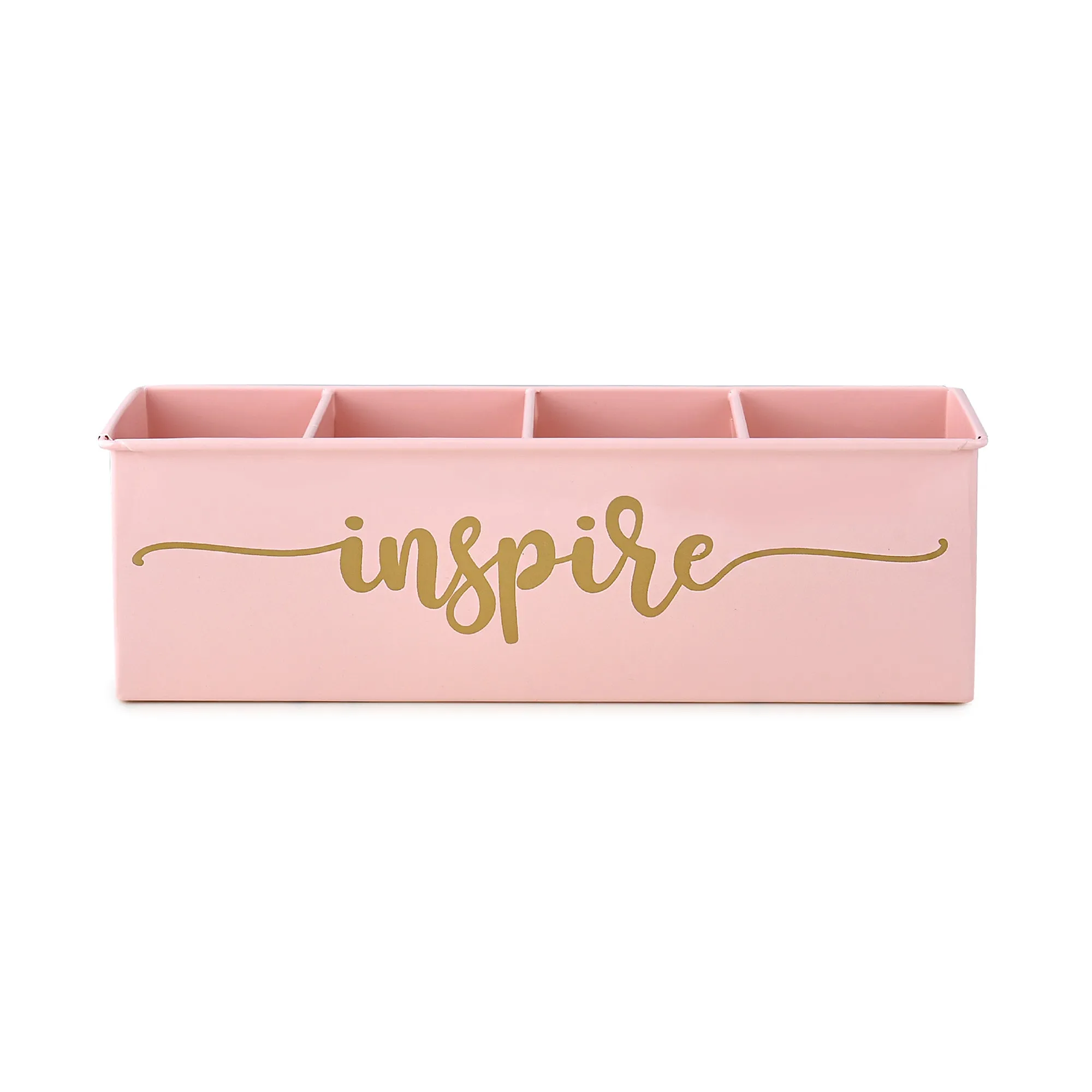 Elan Inspire All In One Multifunctional Office Supplies Desk Organizer- Powder Pink