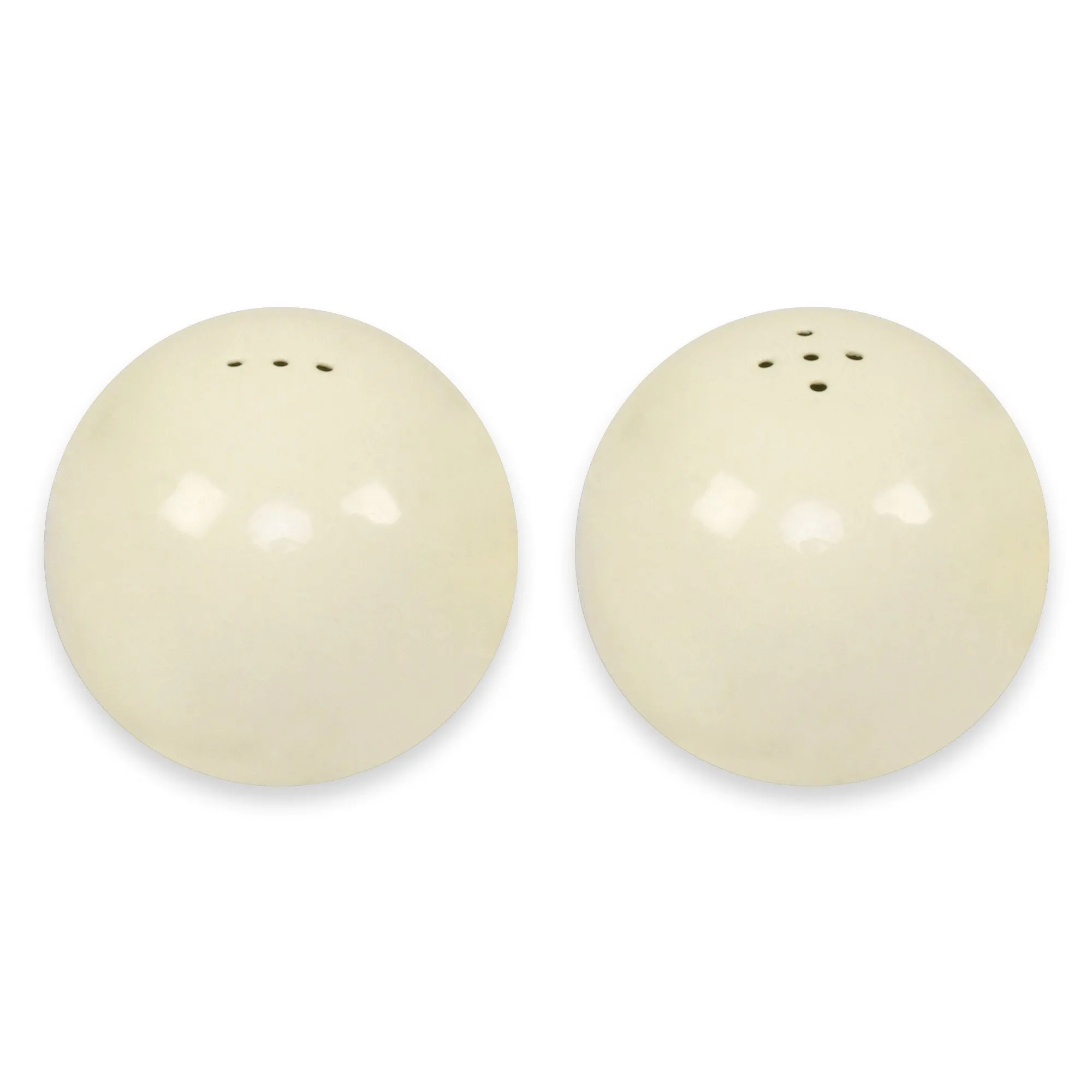 Elan Round Salt and Pepper Set (Off White)