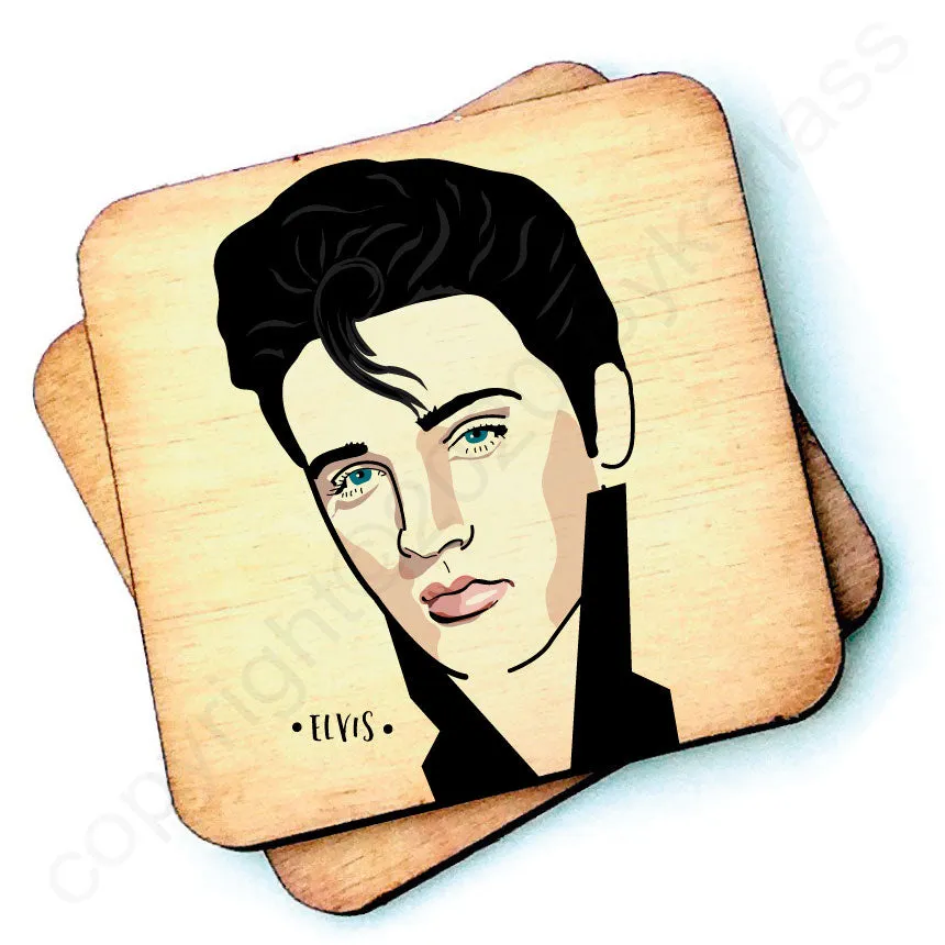 Elvis - Character Wooden Coaster - RWC1