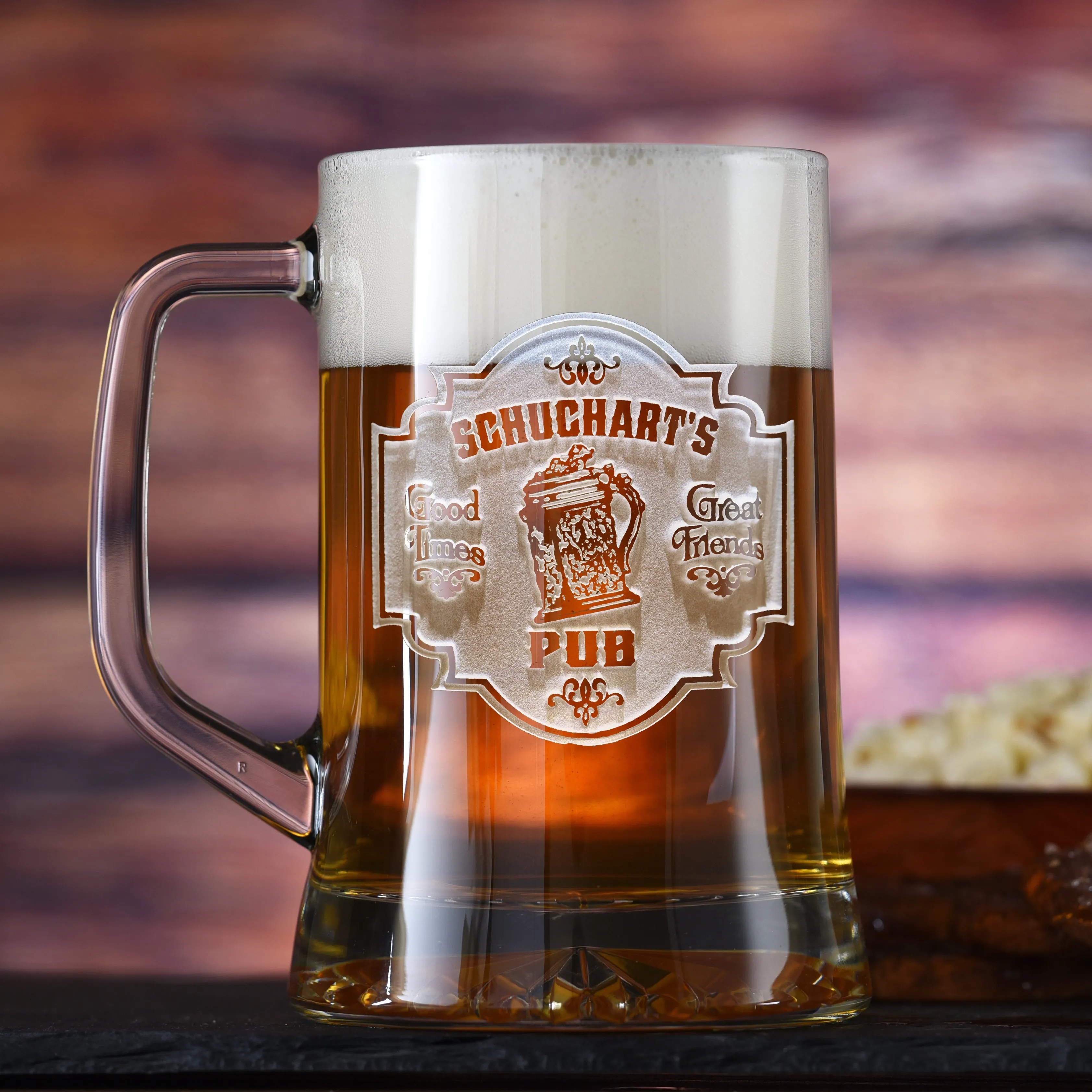 Engraved Personalized Pub Bar Sign Beer Mug