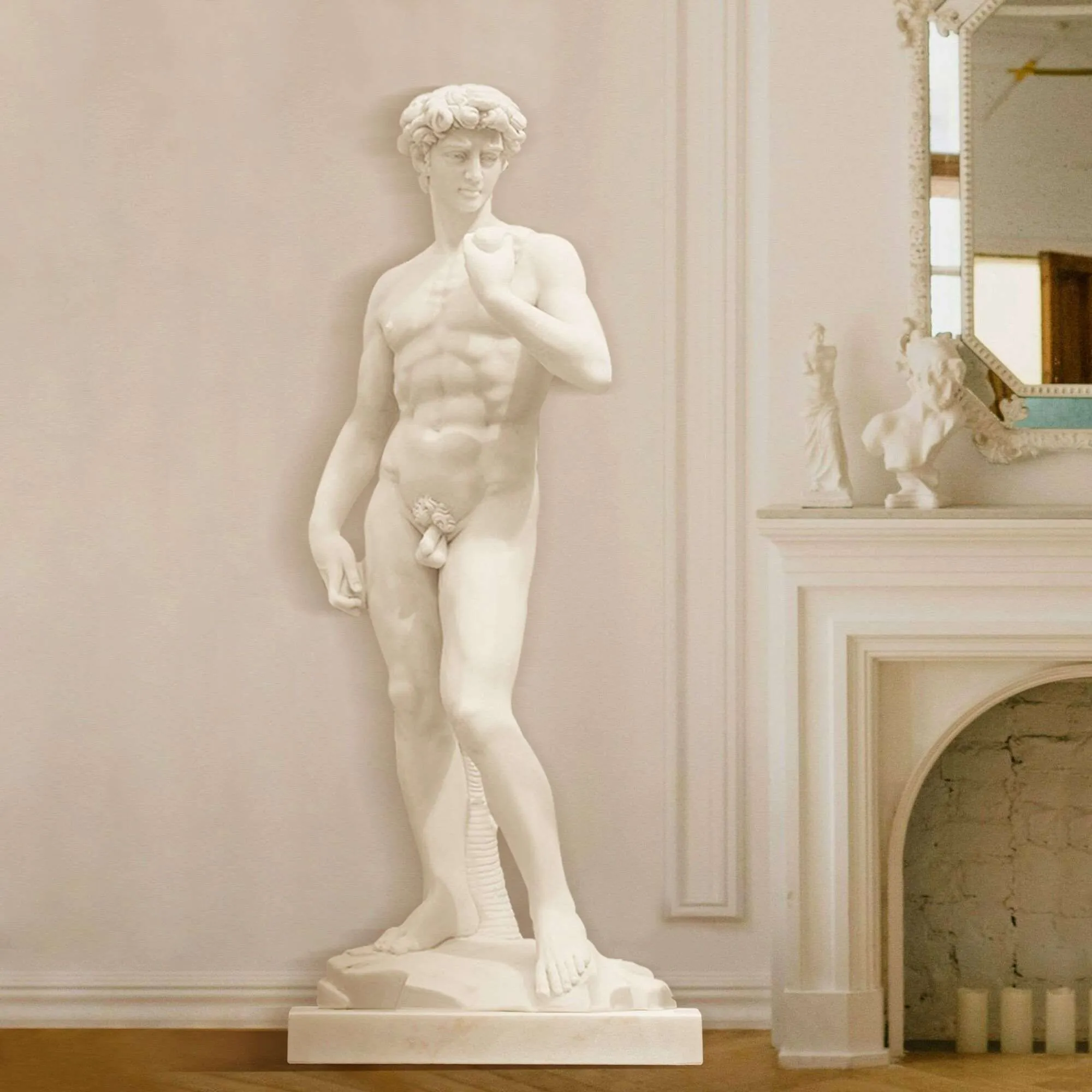 FINEST Famous Michelangelo's David Marble Statue Replica - Timeless Renaissance Art FM-039