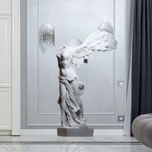 FINEST Greek Goddess Marble Statue Replica Winged Victory Statue Nike of Samothrace FM-033