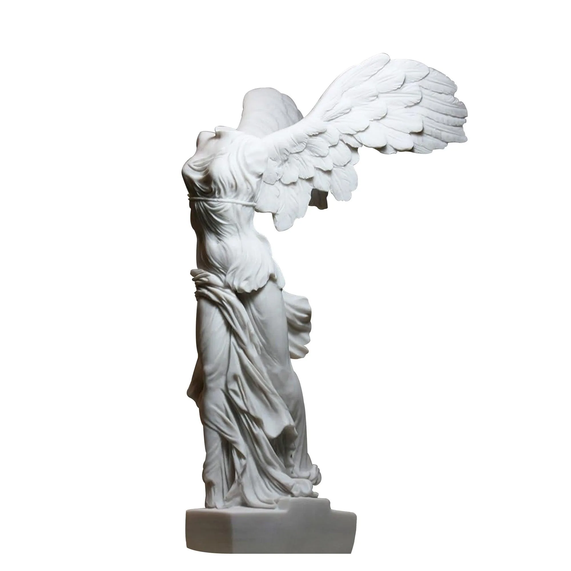 FINEST Greek Goddess Marble Statue Replica Winged Victory Statue Nike of Samothrace FM-033