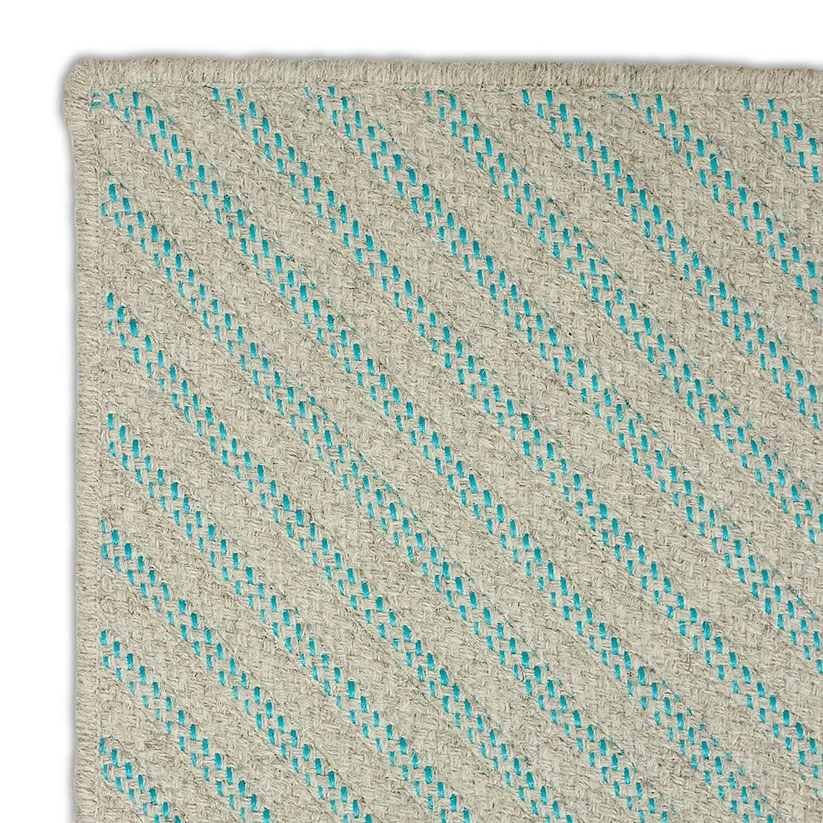 Four Points Diagonal Rug - Teal