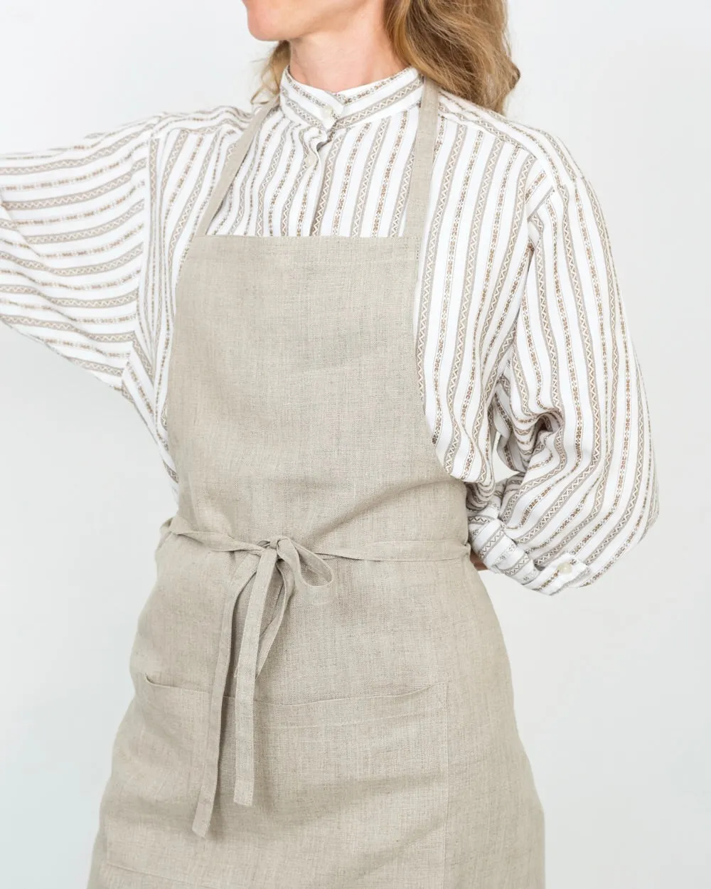 Full Apron: Natural with Stamp