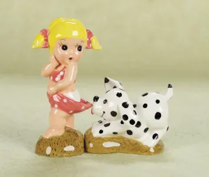 Girl & Dog Salt & Pepper Shaker