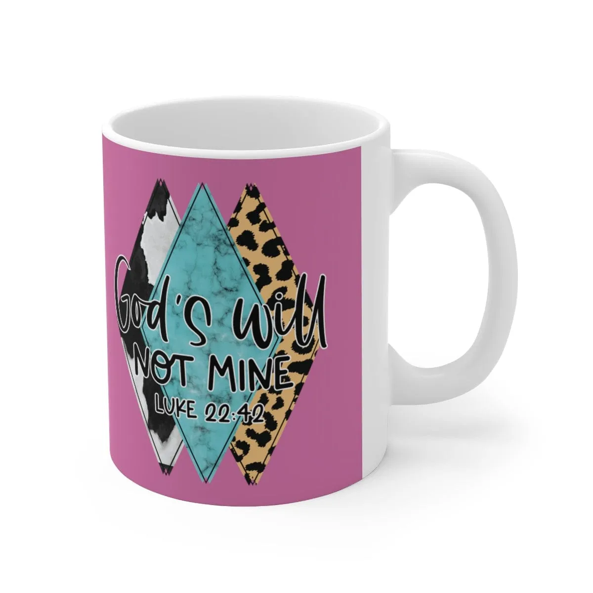 God's Will Not Mine Mug - Christian Mug - Bible Verse Mugs - Scripture Mugs