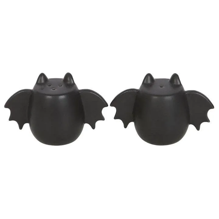 Gothic Bat Wing Salt and Pepper Shakers