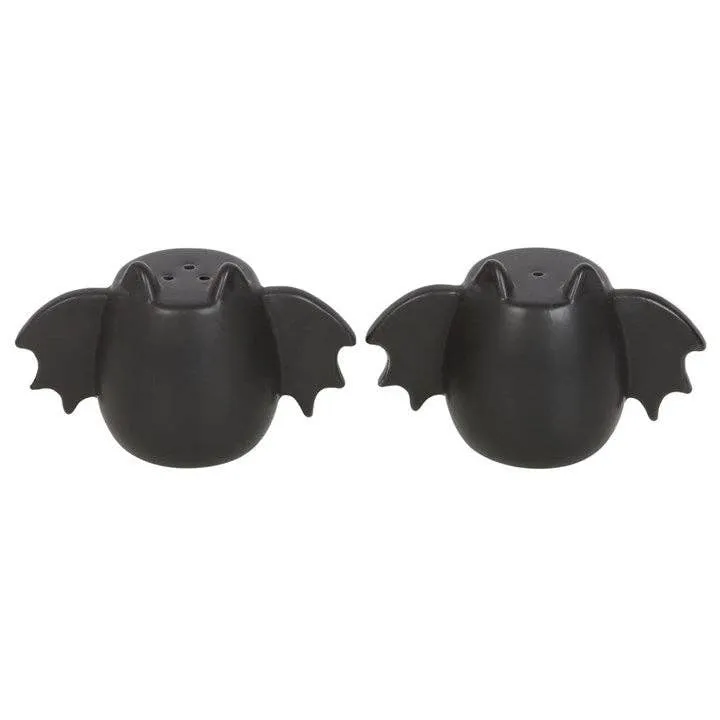 Gothic Bat Wing Salt and Pepper Shakers