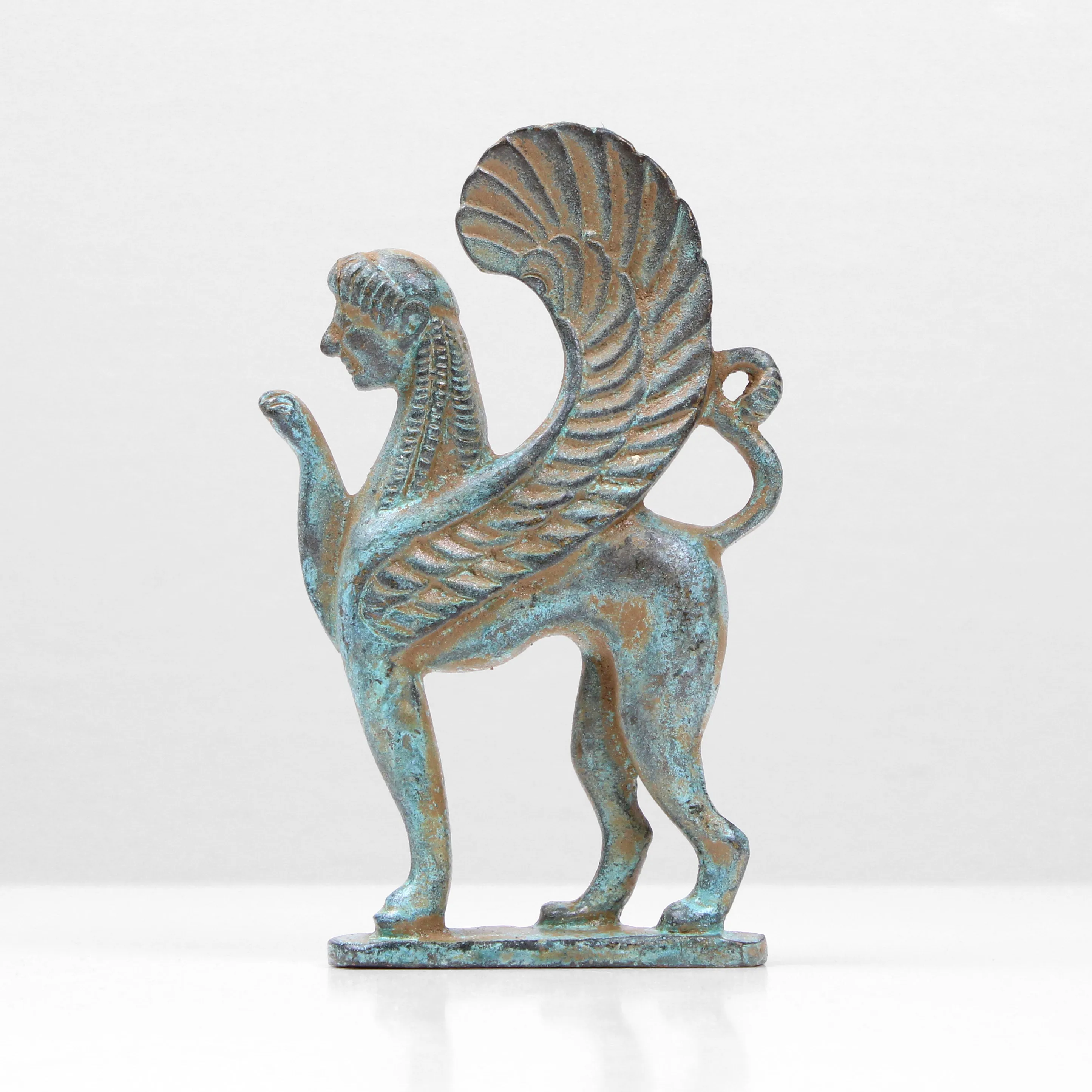 Greek Sphinx Statue (Bronze)