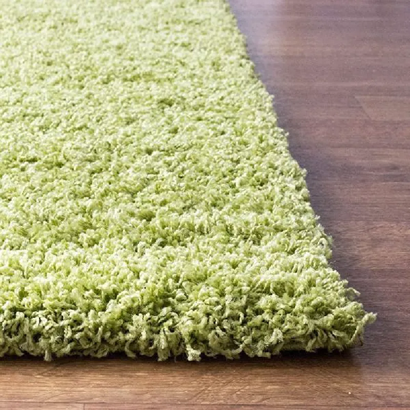 Green Thick Shaggy Rug - California