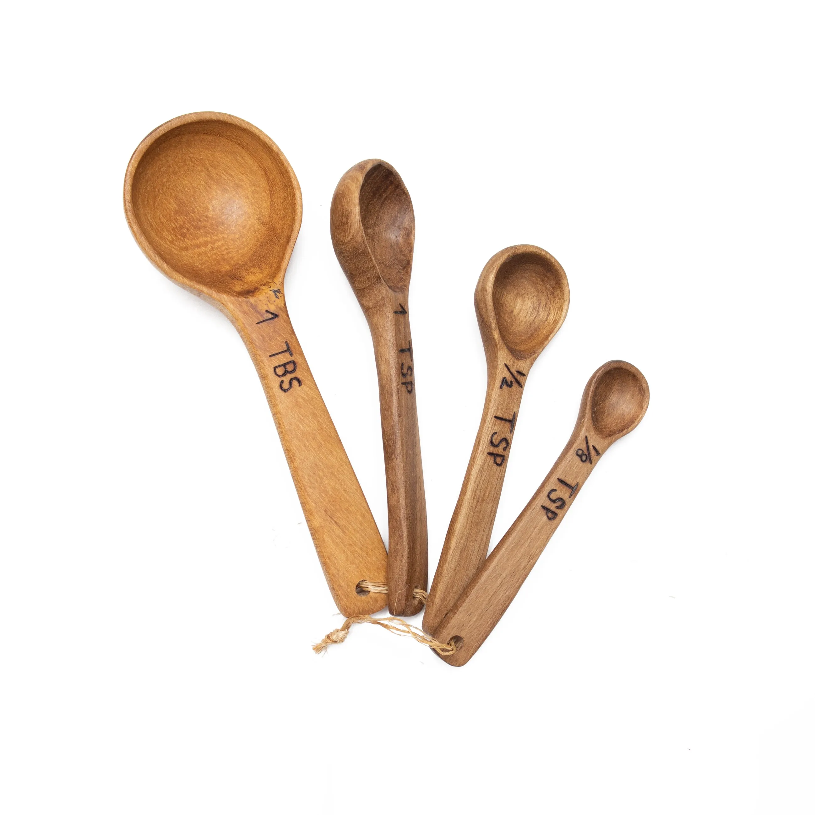 Handcrafted Wood Measuring Spoons Set: Eco-Friendly and Functional