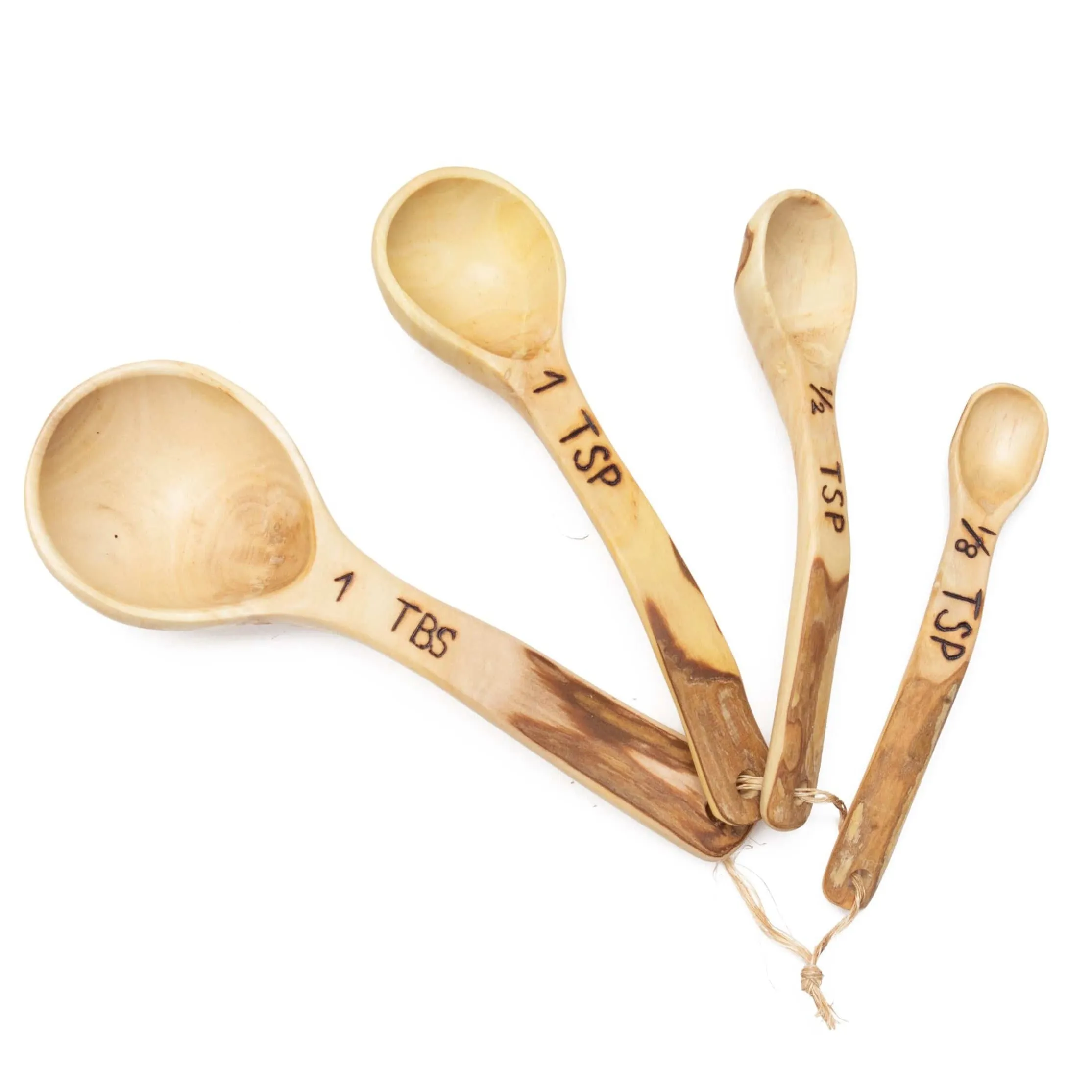 Handcrafted Wood Measuring Spoons Set: Eco-Friendly and Functional