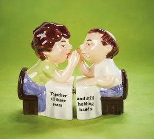 Holding Hands, a Salt and Pepper Shaker Set