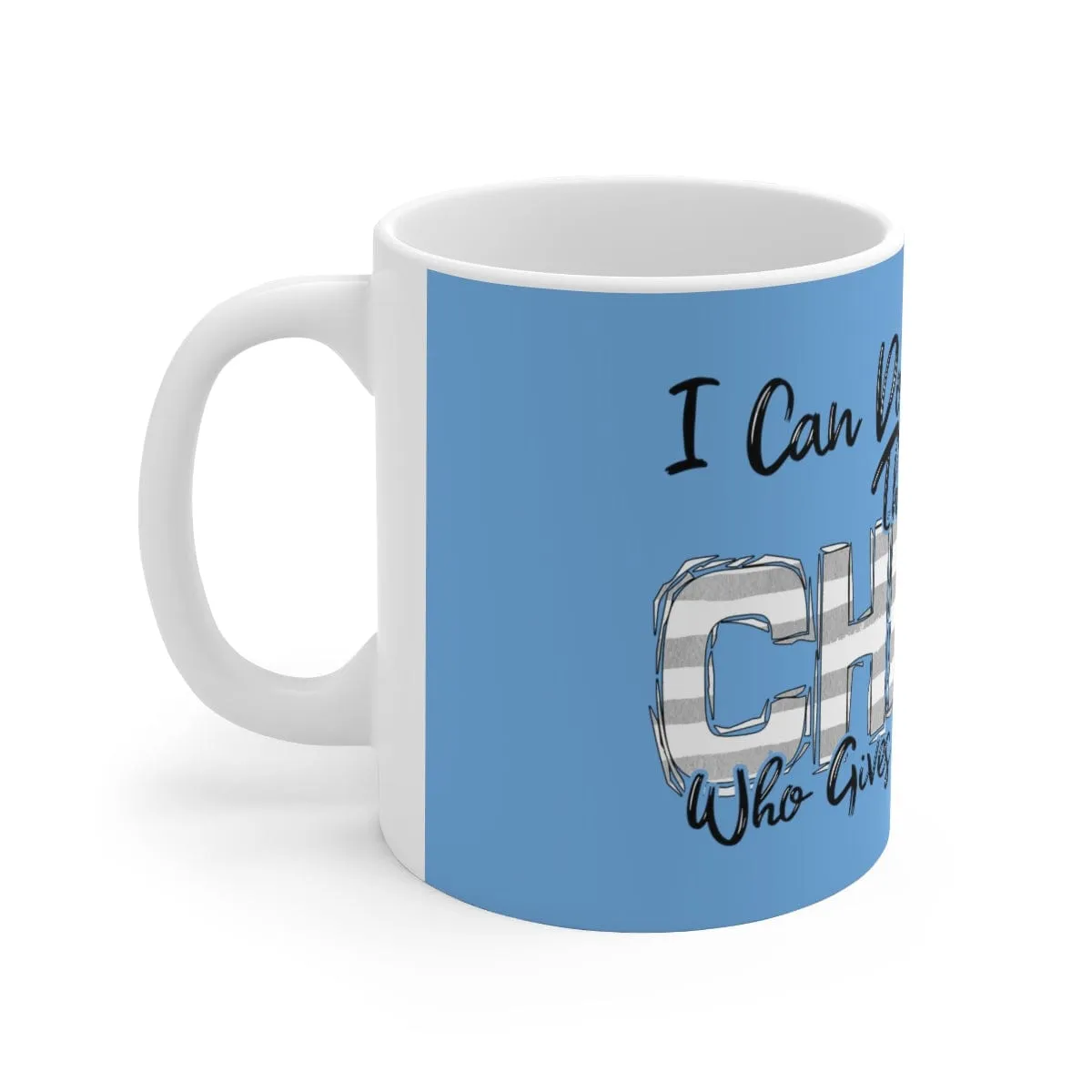 I Can Do All Things Stripe Mug - Christian Mug - Bible Verse Mugs - Scripture Mugs