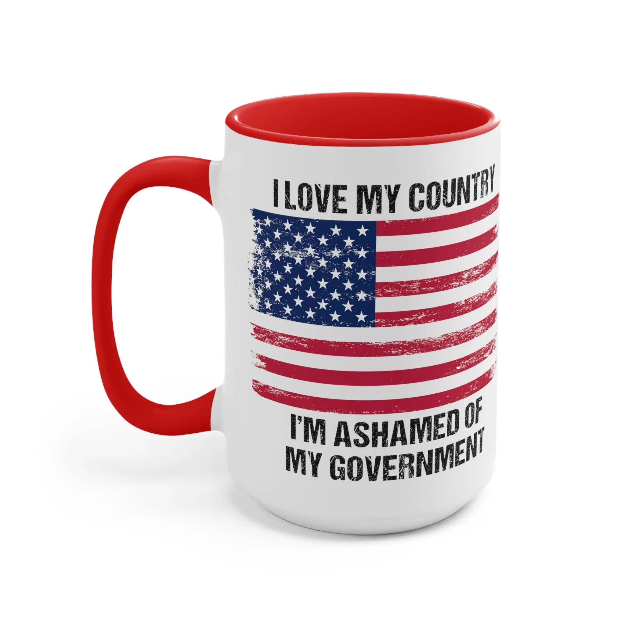 I Love My Country Mug (2 sizes, 2 colors)