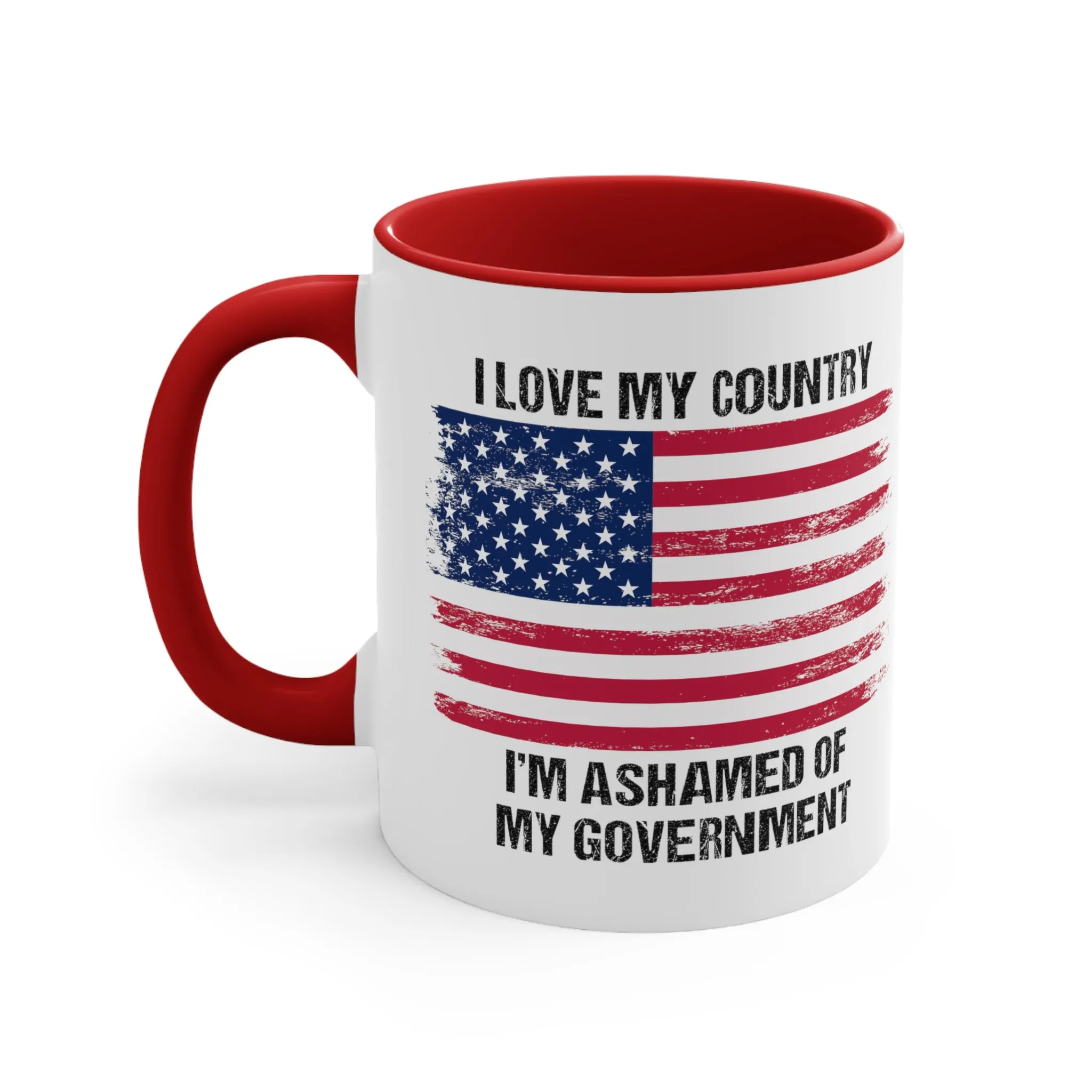 I Love My Country Mug (2 sizes, 2 colors)