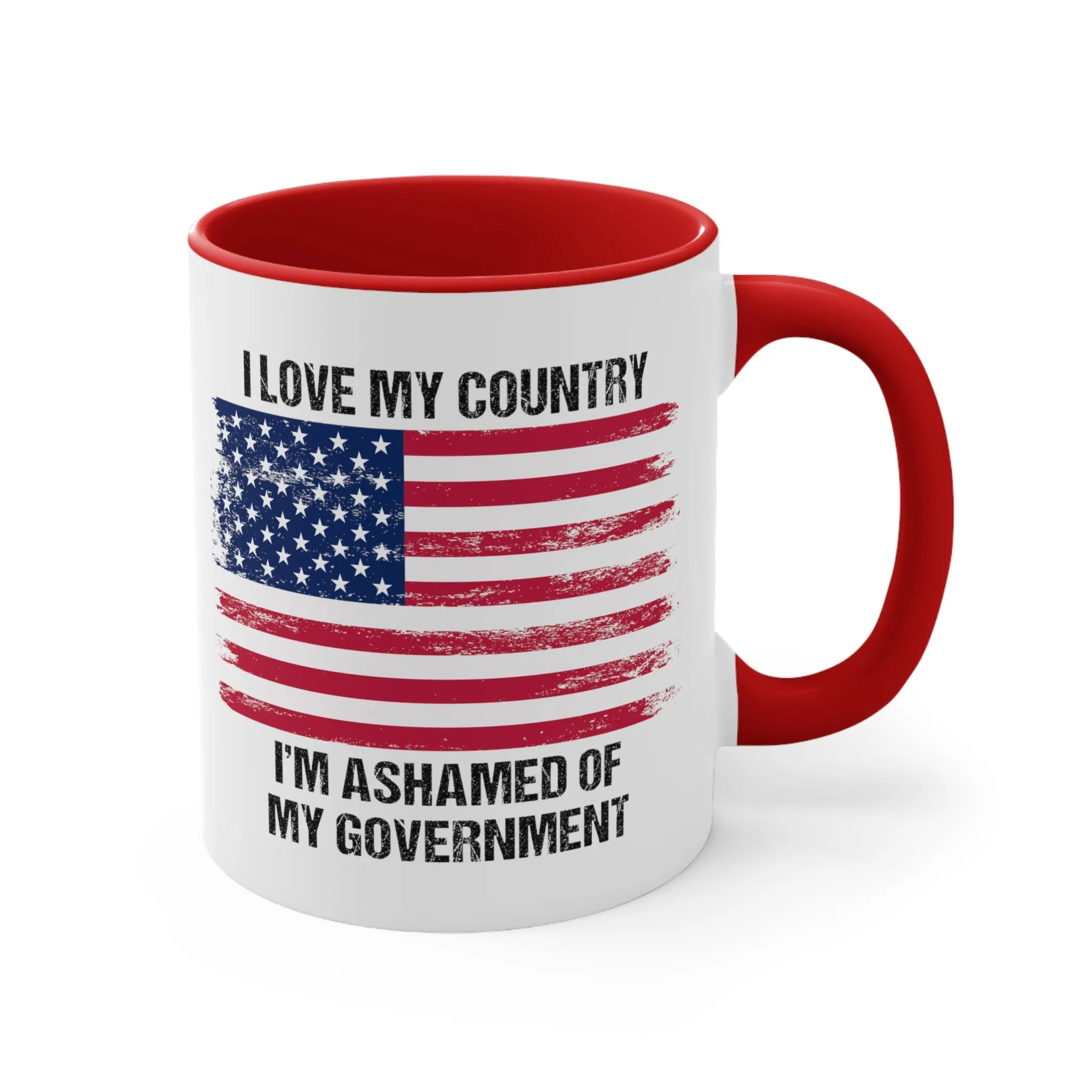 I Love My Country Mug (2 sizes, 2 colors)