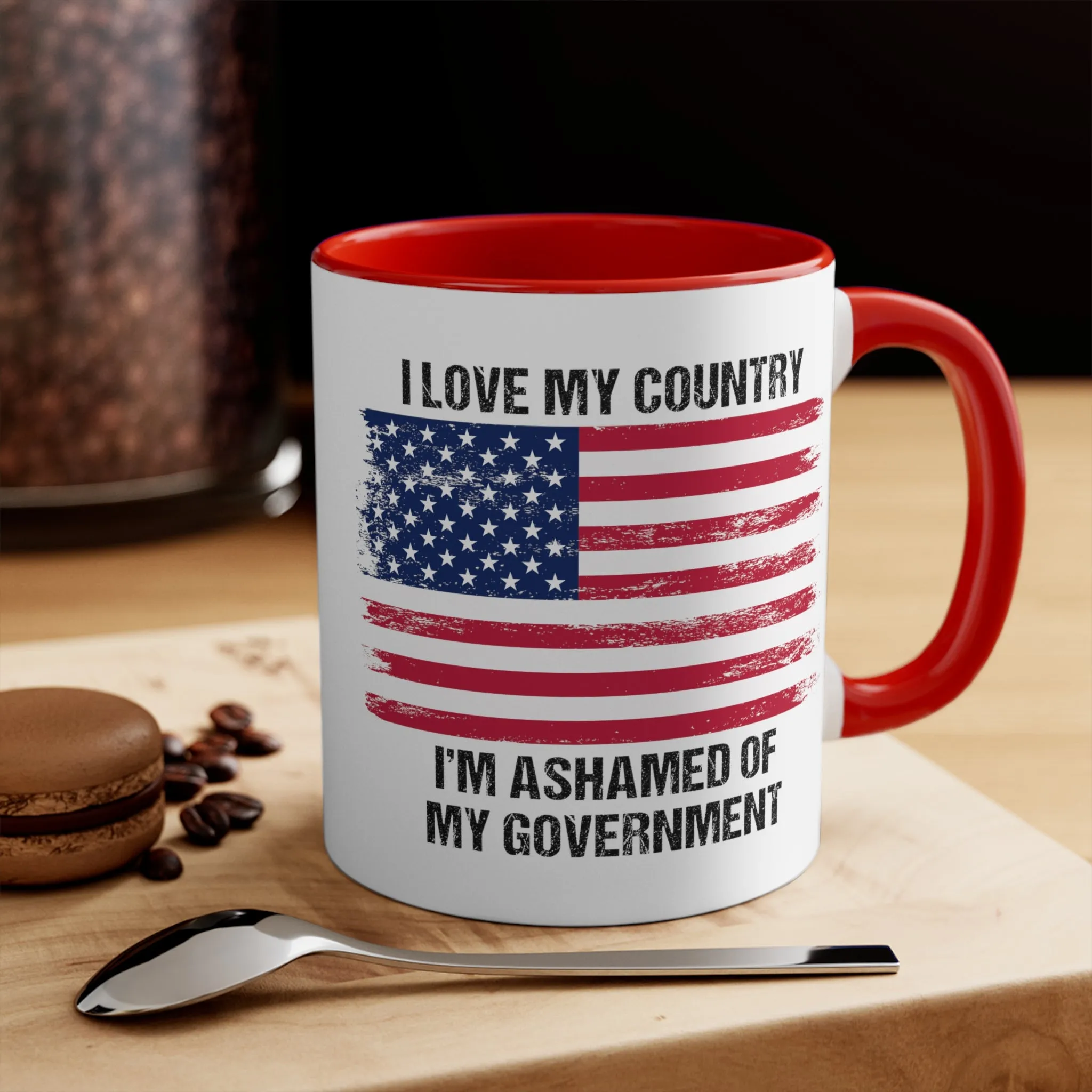 I Love My Country Mug (2 sizes, 2 colors)