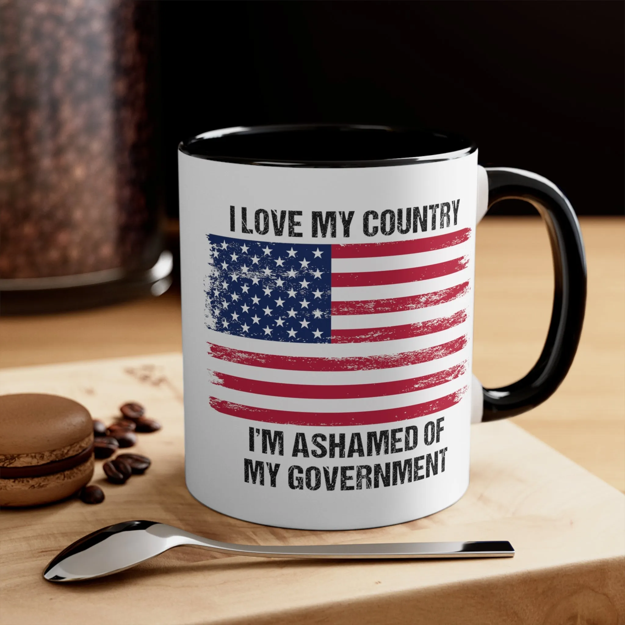 I Love My Country Mug (2 sizes, 2 colors)