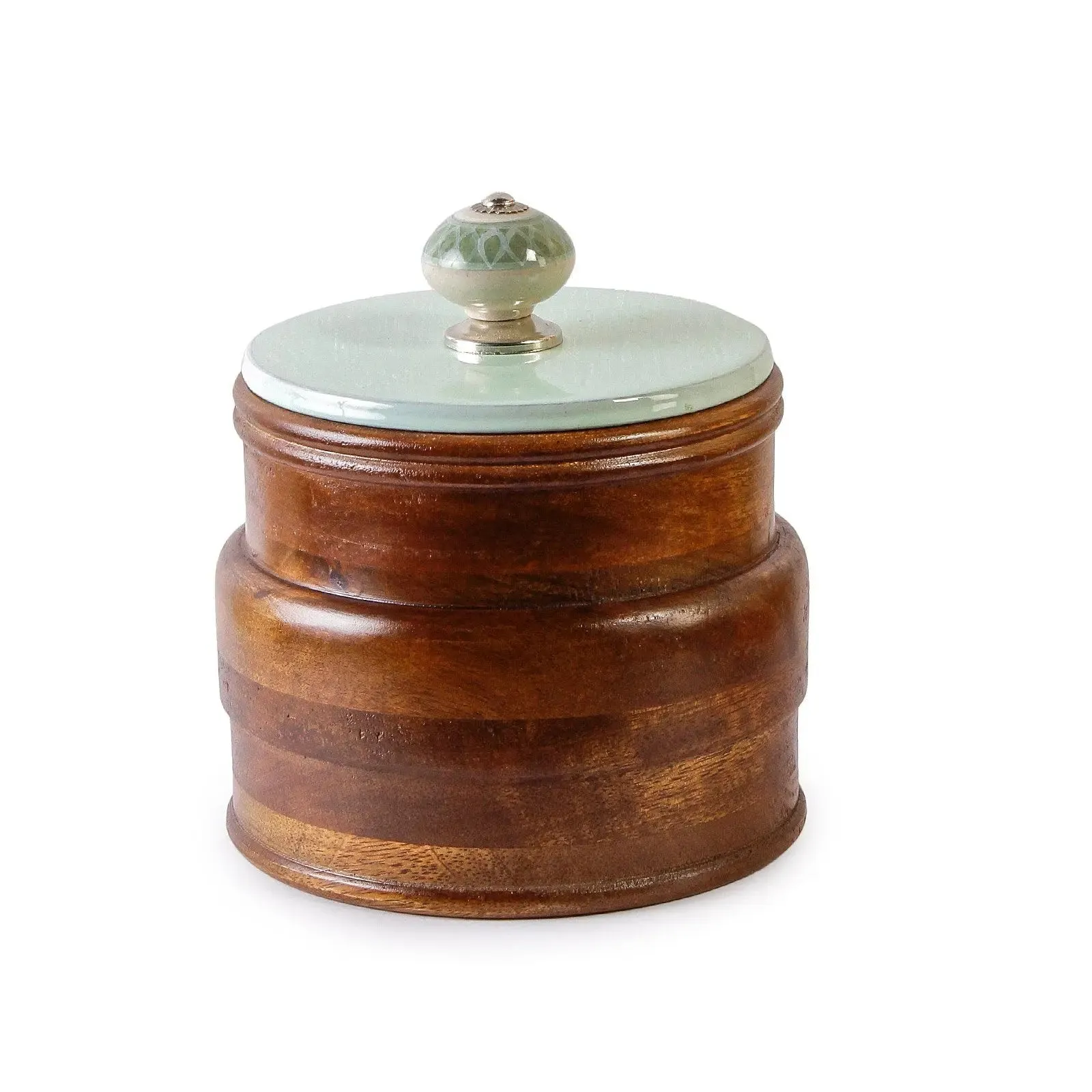 Jamie Tuquoise Wooden Trinket Box