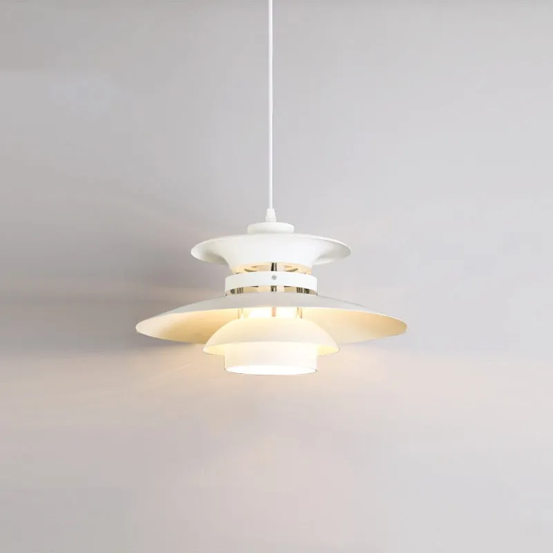 Kira Metal & Wood Layered LED Pendant Light