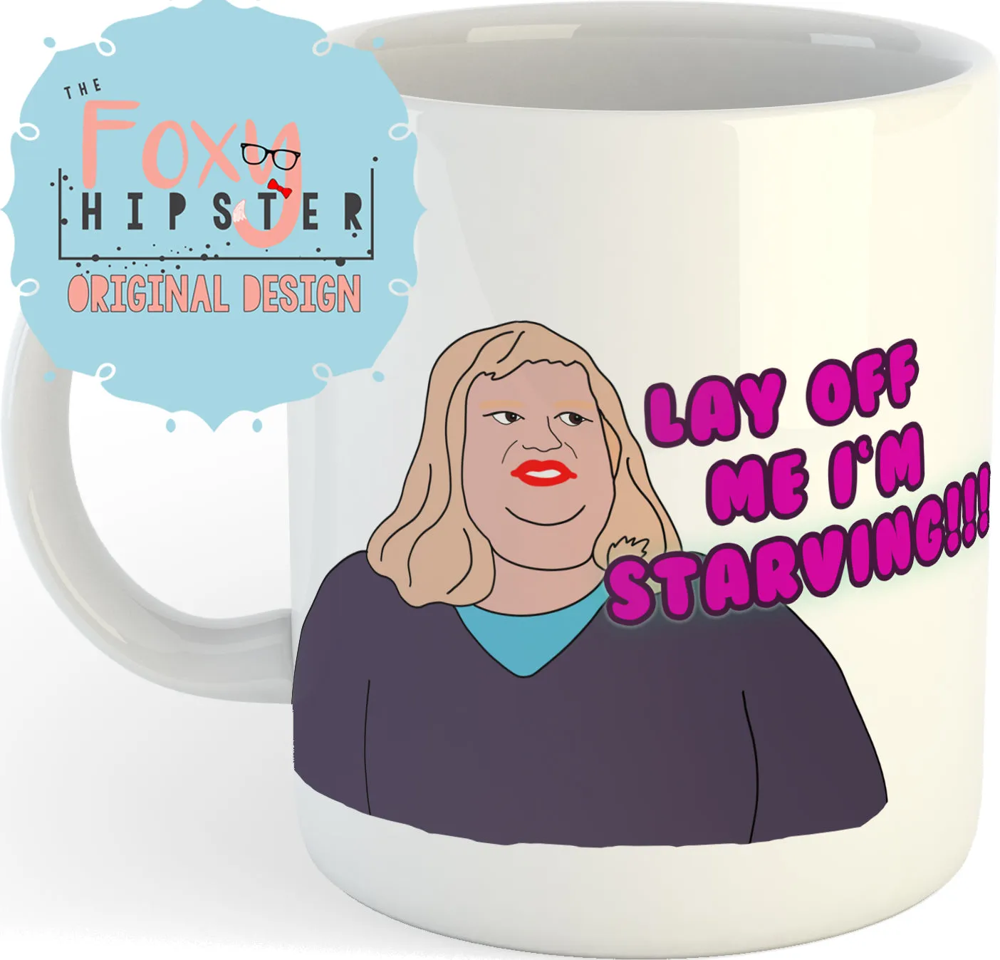 Lay off me I'm Starving Chris Farley  11oz coffee mug