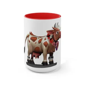 Light Brown Cow Accent Mug