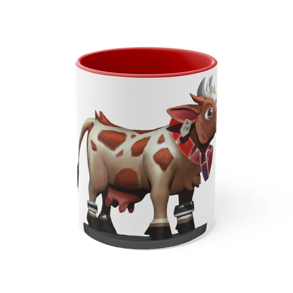 Light Brown Cow Accent Mug