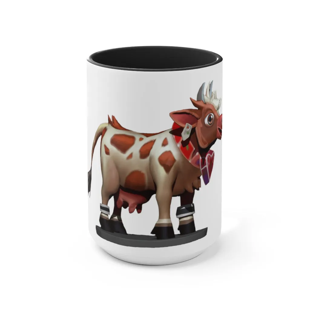 Light Brown Cow Accent Mug