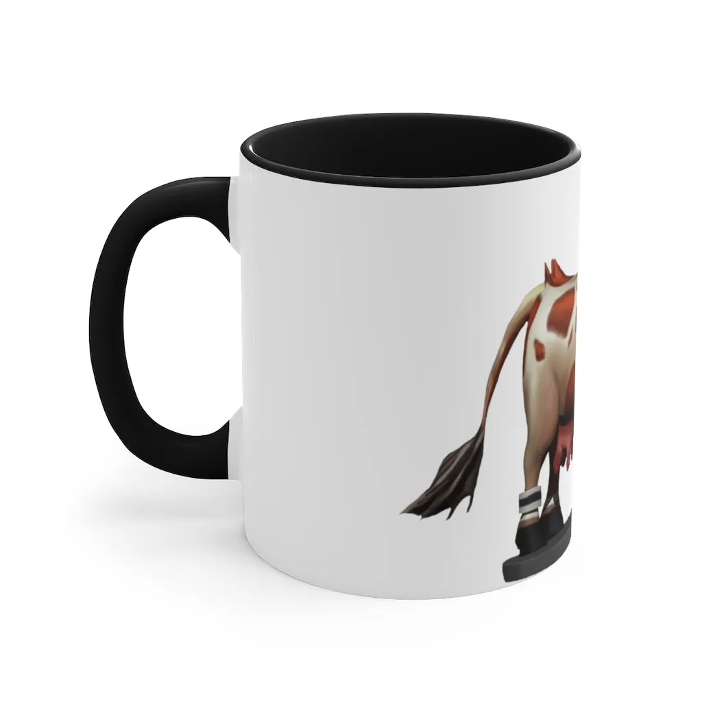 Light Brown Cow Accent Mug