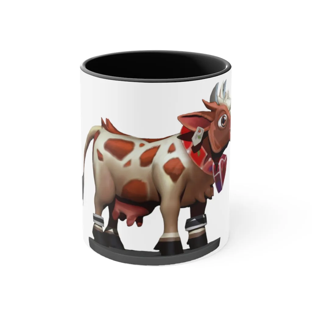 Light Brown Cow Accent Mug