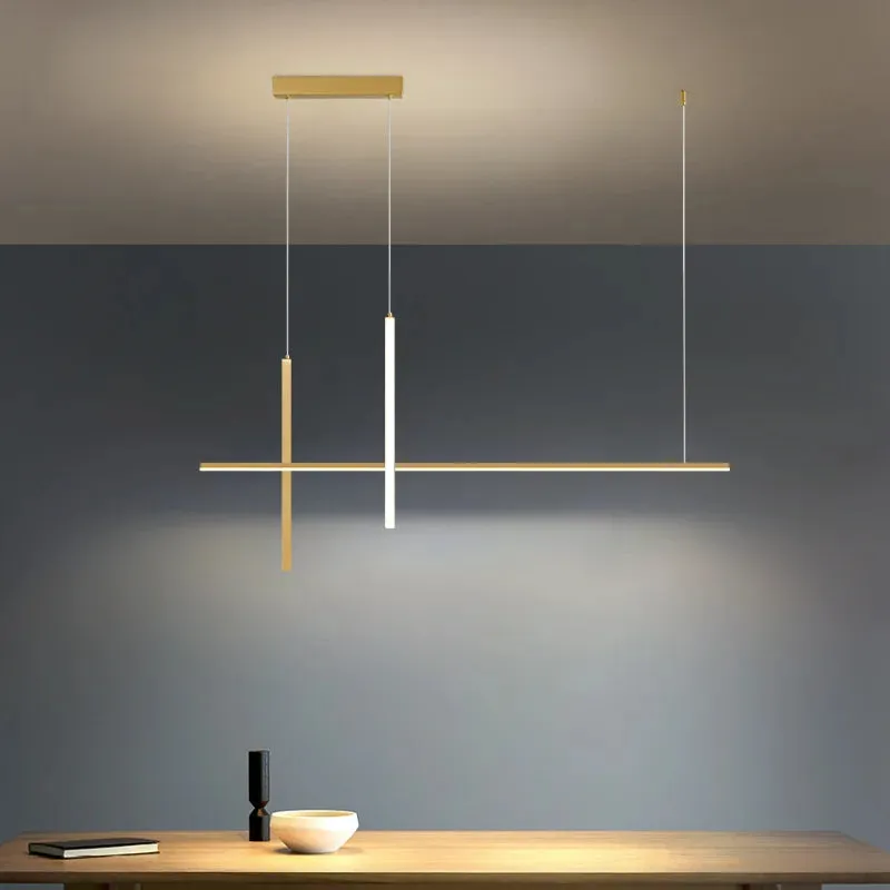 Luxury Line Suspension Lamps for Kitchen Dining, Modern Design by Mansion.