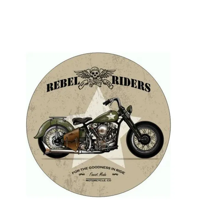 Motor Bike Coaster Set - Glass