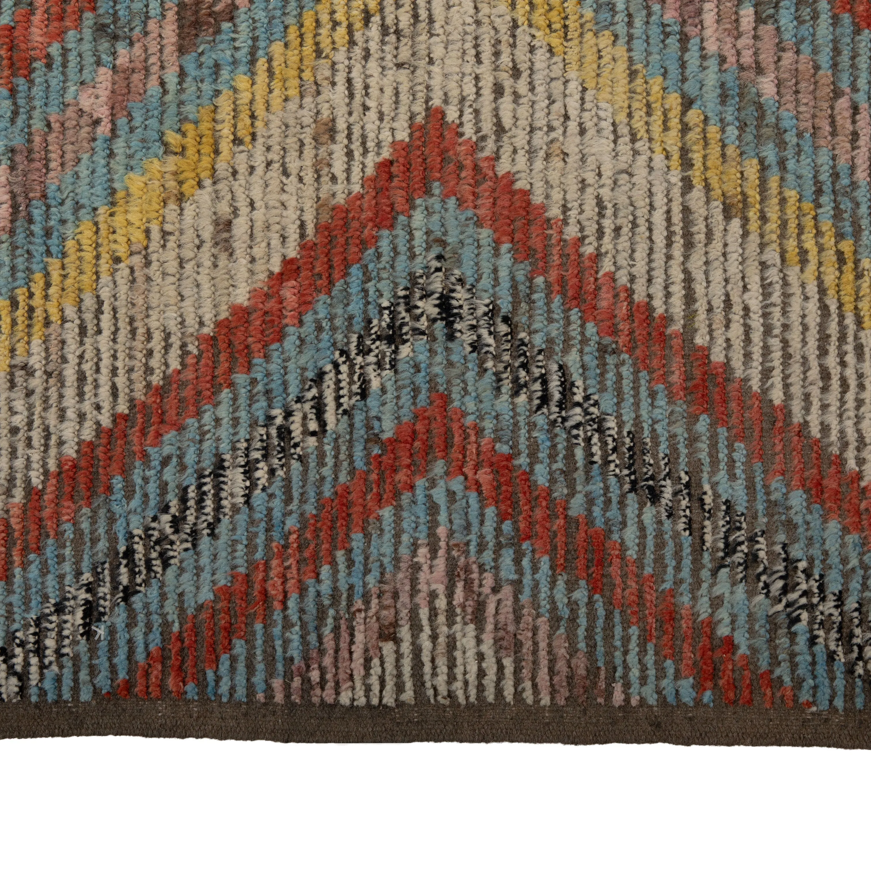 Multicolored Zameen Transitional Wool Rug - 9'6" x 12'