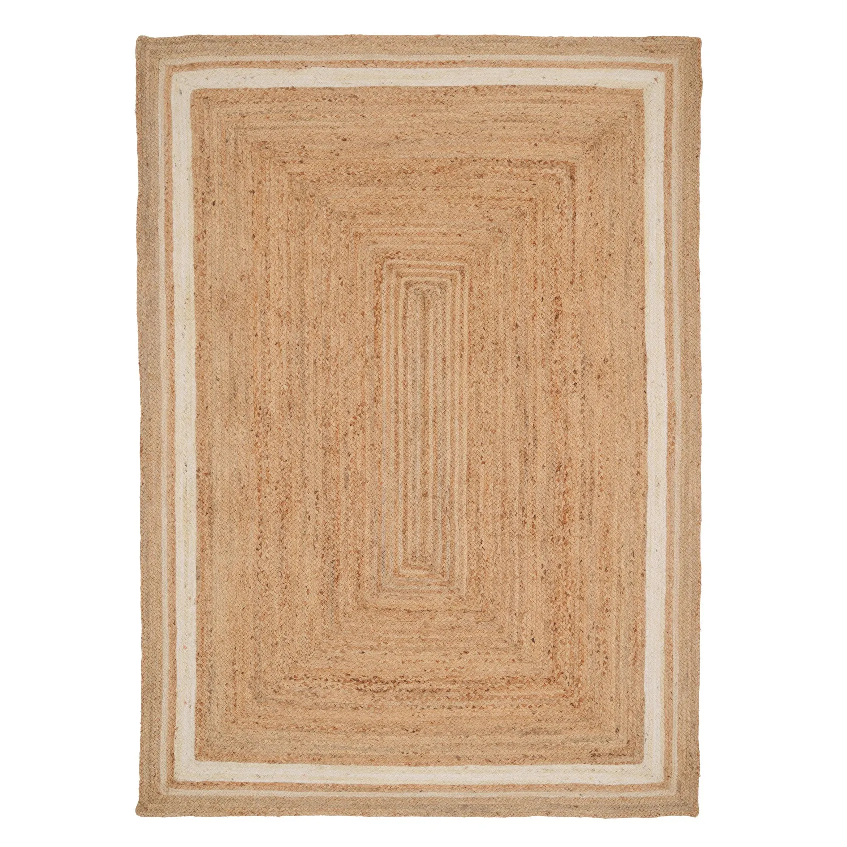 Natural Bordered Jute Rug - Laurel