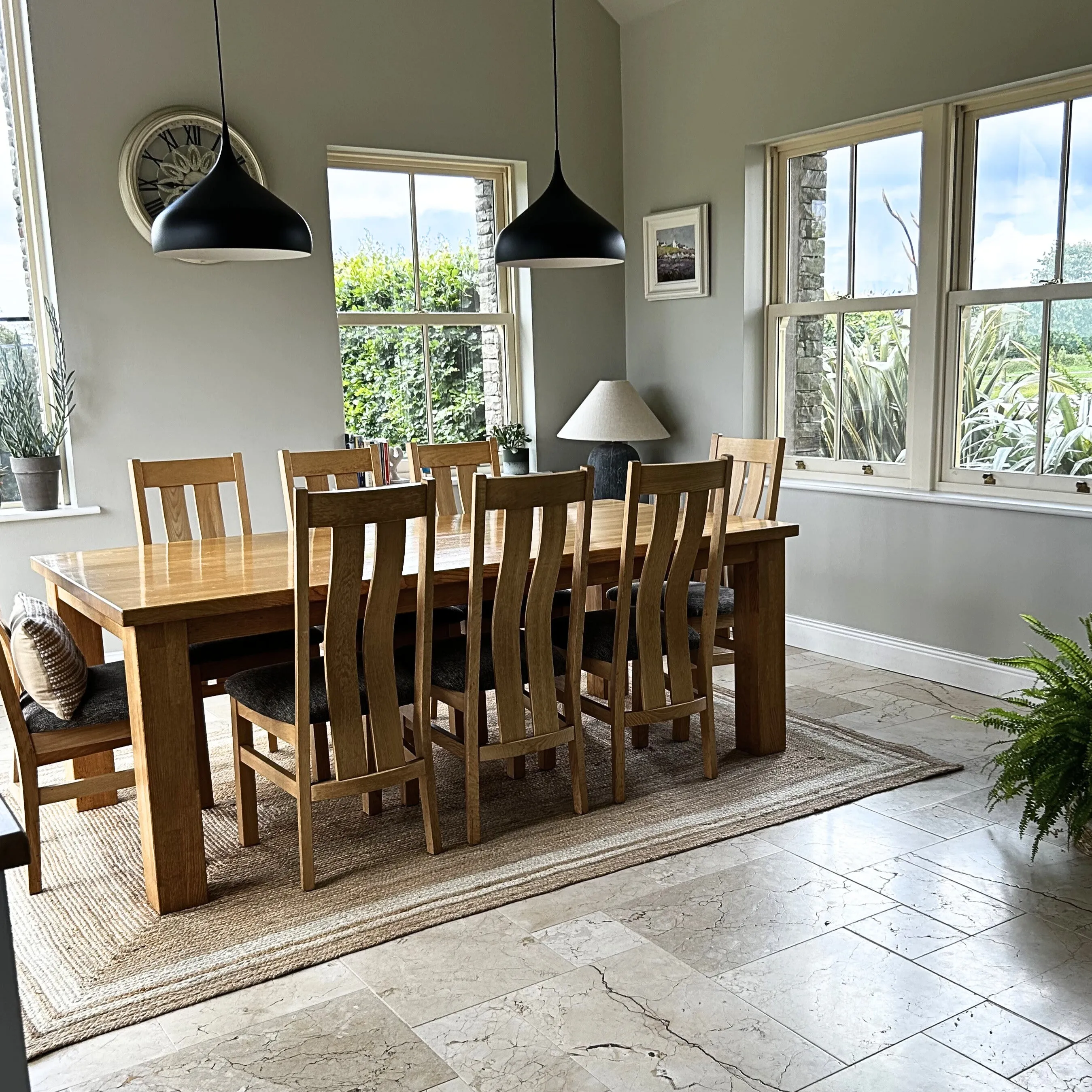 Natural Bordered Jute Rug - Laurel