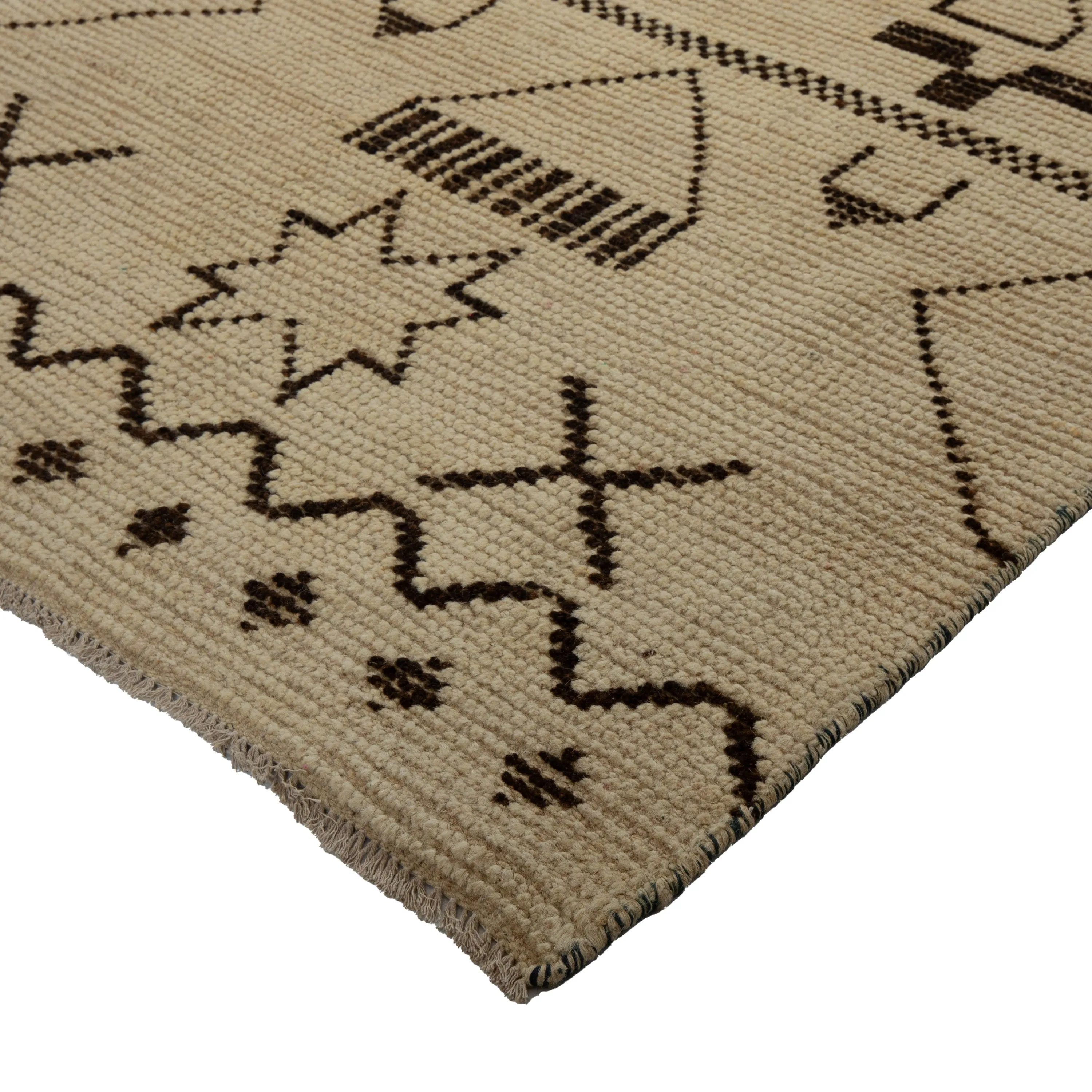 Natural Zameen Transitional Wool Rug - 3'2" x 5'2"